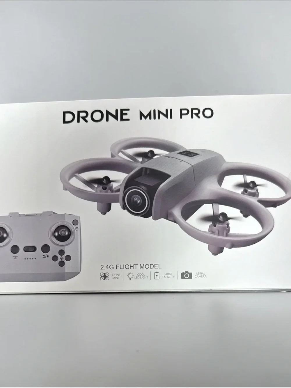 DRONE Mini Pro 2.4G Flight Model Quadcopter w Aerial Camera & LED Light NEW!